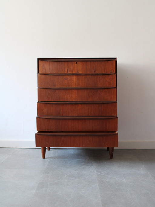 Cassettiera vintage danese in teak.