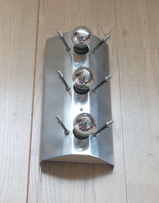 Image 1 of Lámpara de pared Kinkeldey Space Age con 6 cristales UK1aEb