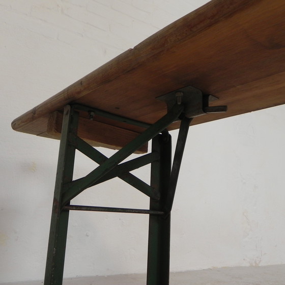 Image 1 of Banco plegable, banco para patio, 220 cm de largo, años 60