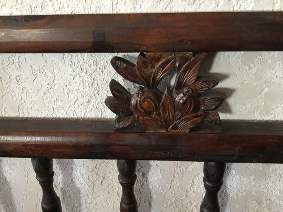 Image 1 of Dormeuse - Cedro, Rattan - Cina - Dinastia Qing (Cina Manchu) (1692-1911) - Letto Luohan