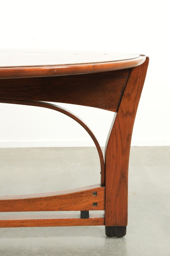 Image 1 of Ovale Art Nouveau design salontafel van Schuitema uit de Jugendstil serie