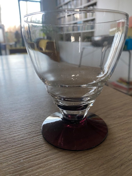 Image 1 of Kristalunie Maastricht vier Weingläser 1935