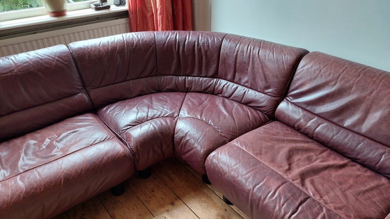 Image 1 of Canapé d'angle en cuir vintage De Sede DS18