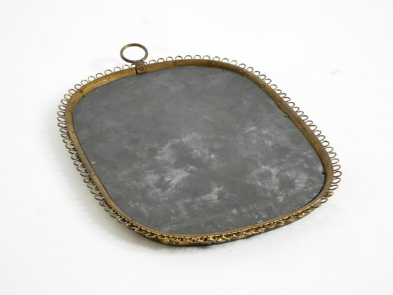 Image 1 of Prachtige messing wandspiegel in mid-century modern stijl van Josef Frank voor Svenskt Tenn Sweden.