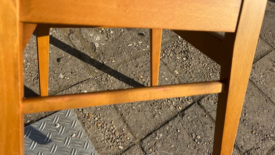 8 Danish Farstrup Dining chairs newly upholstered pink corduroy – Wood, Textile (photo 13 of 15)