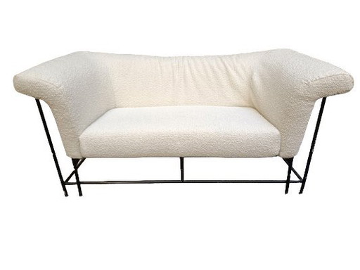 Siglo sofa in ijzer en bouclé stof van Francesco Soro voor ICF, 1970