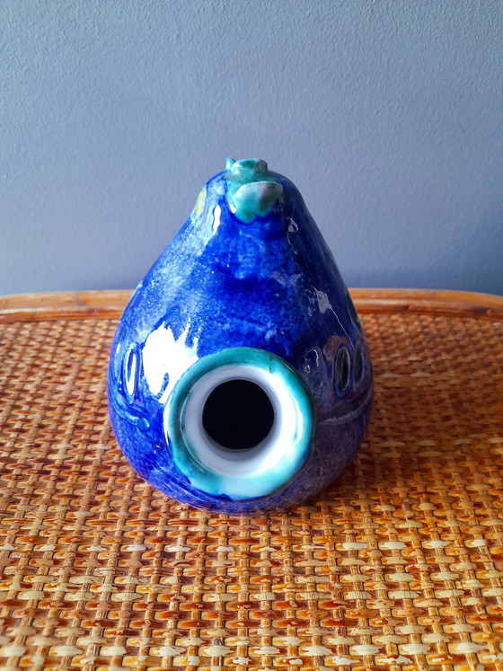 Image 1 of Glazed Ceramic Bird Vase