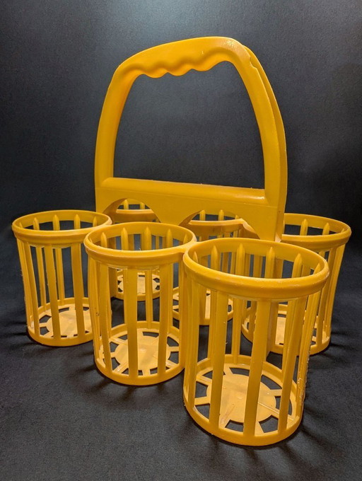 2x Vintage 1960s bottle racks (Made in Holland)