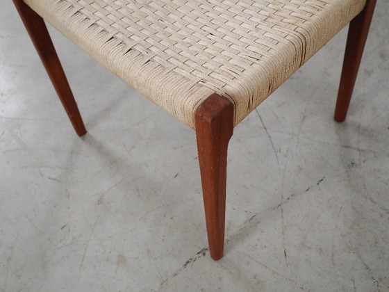 Image 1 of Teakhouten stoel, Deens design, jaren 60, ontwerper: Niels Otto Møller
