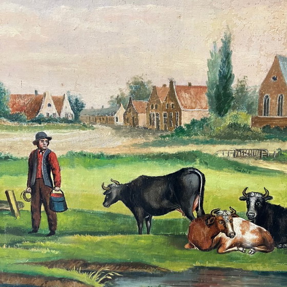 Image 1 of Grand panneau ancien