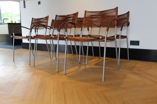 4 x Pierantonio Bonacina 2. Silla Miss B de Tito Agnoli