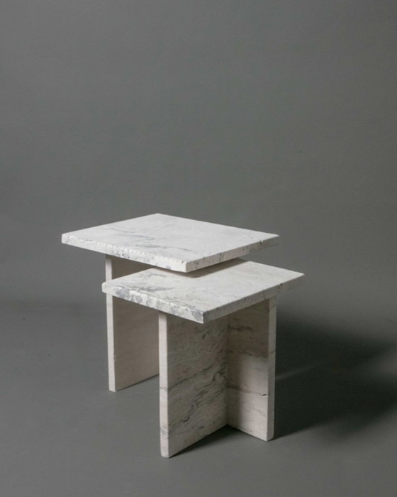 Image 1 of Juego de mesa de travertino