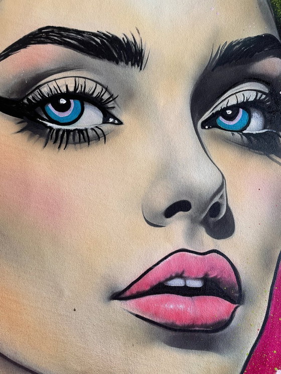 Image 1 of NO1R - Give me the green light - Artist canvas