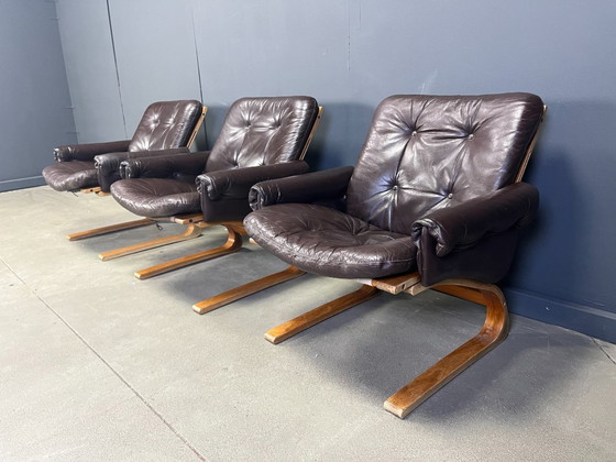 Image 1 of Fauteuils Kengu Elsa & Nordahl Solheim, lot de 3 - 1960 