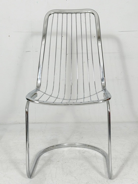 Image 1 of 4 sillas voladizas de Gastone Rinaldi, Italia, década de 1970.