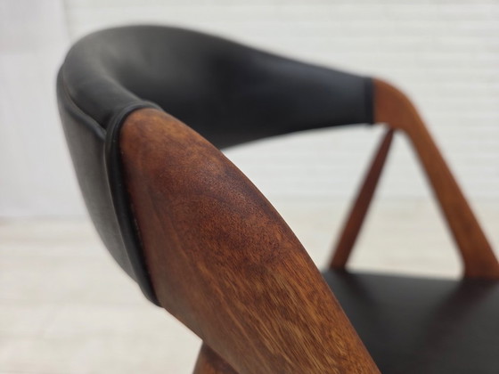 1960s, Danish Design by Kai Kristensen, Set of 4 Armchairs, Leather, Teak – Dining chairs (photo 8 of 18)