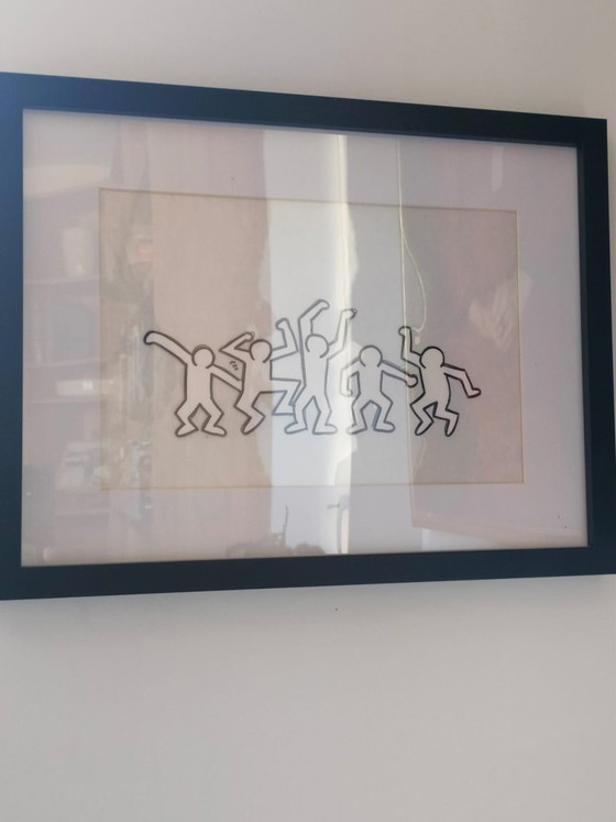 Image 1 of Keith Haring - Animation Cell - Dancing Men, Sesame Street