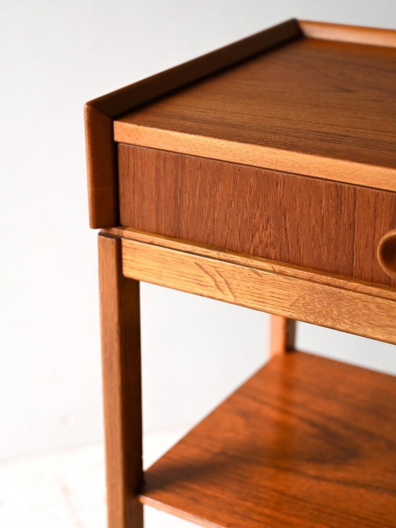 Image 1 of 1960s Scandinavian Teak and Oak Nightstand