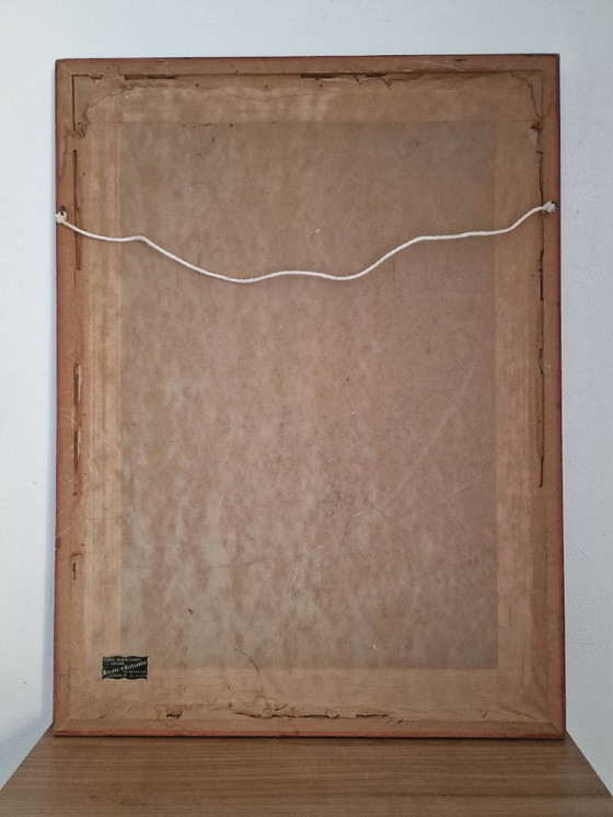 Image 1 of Vintage horse portrait signed TARGA