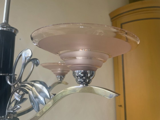 Image 1 of Lámpara colgante Lámpara de techo Lámpara Loros art decó 1940 Francés