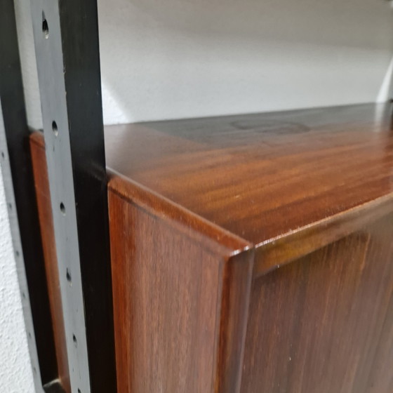 Vintage wall cabinet modular wall rack Formule furniture bookcase – Shelving unit, Wood (photo 11 of 15)