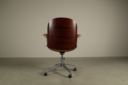 Sedia da ufficio direzionale di Ennio Fazioli per MIM Roma, Italia 1960