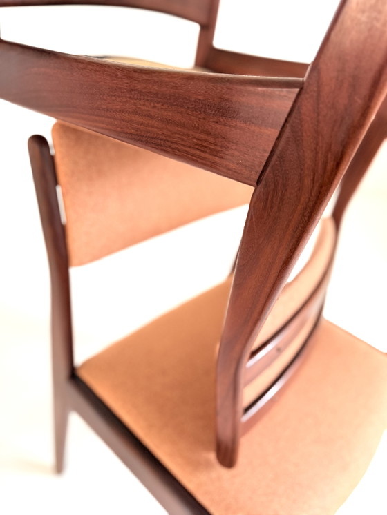 Image 1 of Ensemble de 5 chaises de salle à manger vintage restaurées Hans Olsen '60