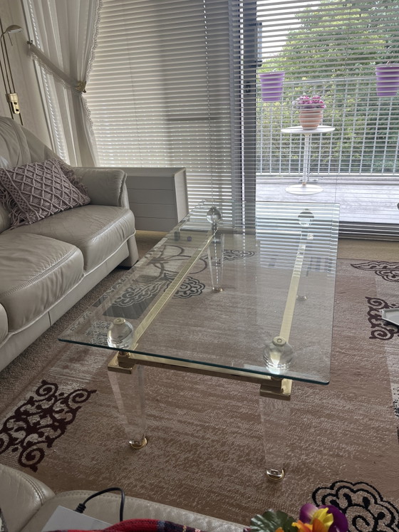 Glass Coffee Table – Metal (photo 4 of 5)