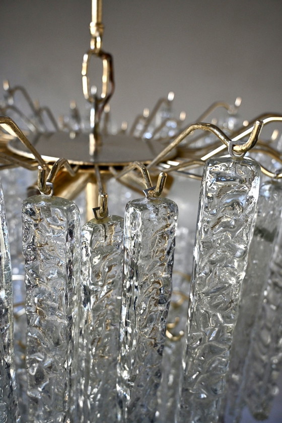 Italiaanse Kroonluchter In Murano Glas - Toni Zuccheri Venini – Hanglampen, Metal, Vintage (photo 9 of 15)