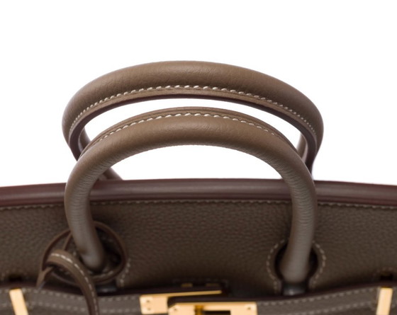 Image 1 of Sac HERMES Birkin 25 en Cuir Étoupe - 103489