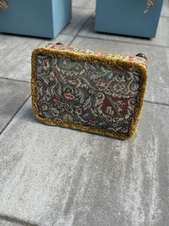 Image 1 of Vintage Sherborne kleine voetenbank