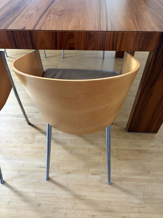 Juego de 6 sillas King Costes de Philippe Starck para Driade – Sillas de comedor, Leather, Metal (photo 14 of 15)