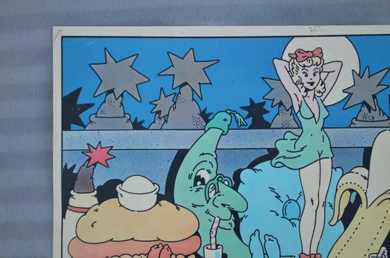 Jaren 70 Bob Lawrie voor Dim Franse Pop Art Mode Reclame Poster – Paper, Mid Century Modern (photo 5 of 8)