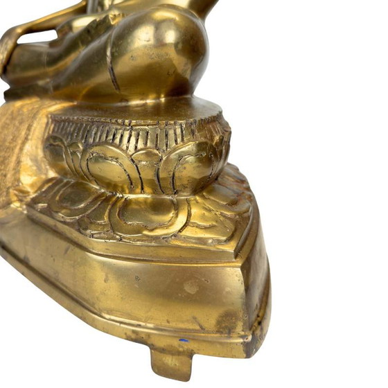 Buda tailandés antiguo – Período Rama V – Bronce dorado al fuego (54cm) – Esculturas (photo 13 of 17)