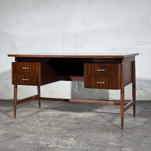 Mid-Century Hungarian Freestanding Writing Desk, 1960s – eettafels, Chrome