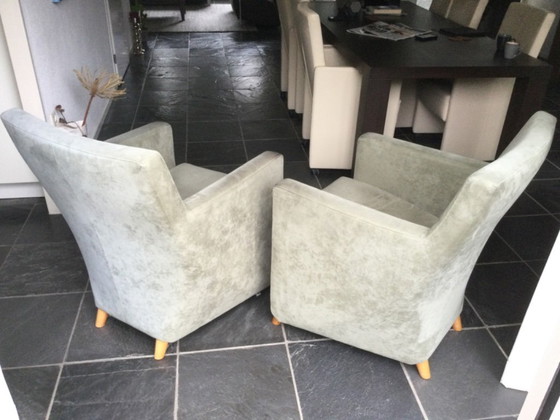 Image 1 of 2 Sessel, Dolcinea-Stoff, Alcatara Leolux