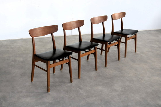 Image 1 of 4x vintage Farstrup dining chairs