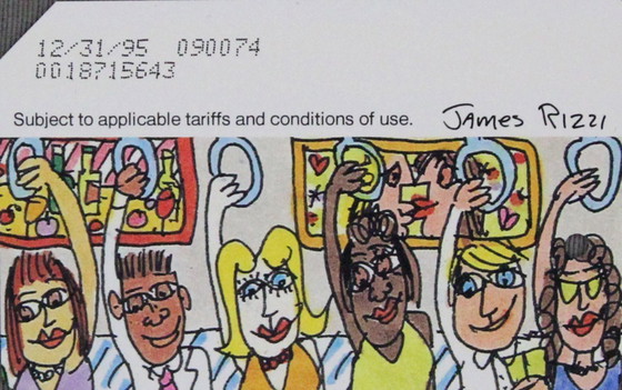 Image 1 of Rizzi, James - Metro Card - autografata - Subway Riders