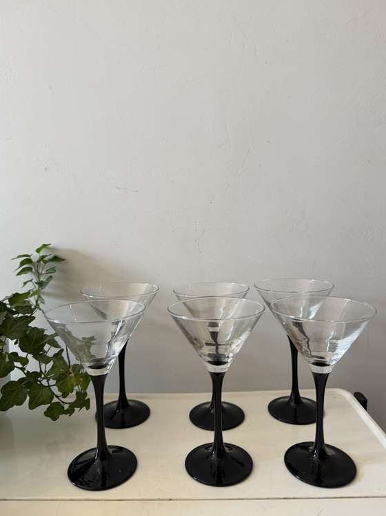 Image 1 of Set of 6 Luminarc Domino martini glasses