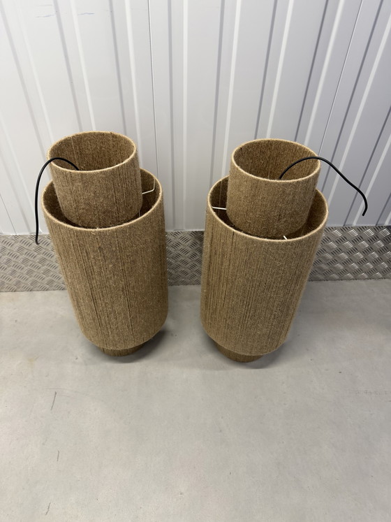 Image 1 of Rieten hanglampen rotan 