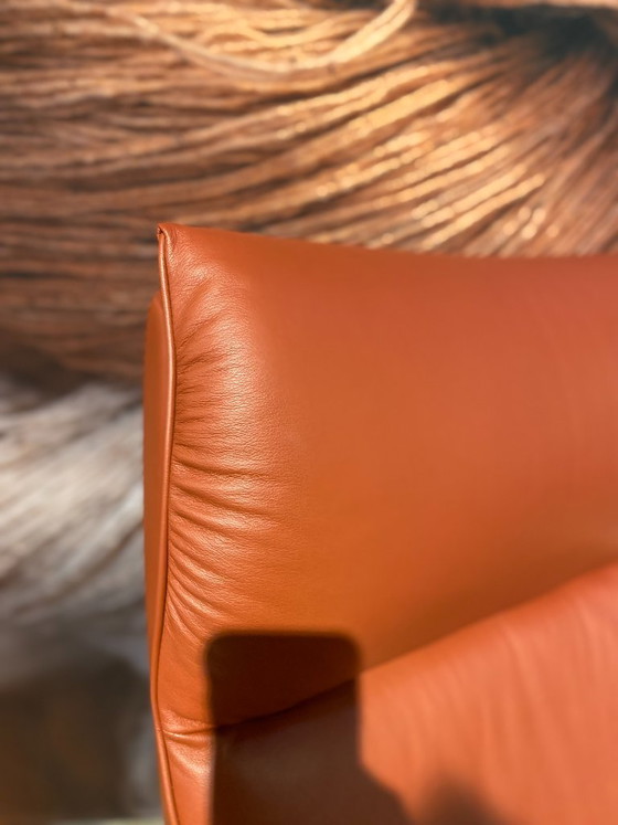 Stressless Aura L recliner, Adjustable recliner chair, Leather, Metal, Orange, Scandinavian (photo 10 of 10)