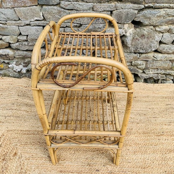 Image 1 of Rattan-Nachttisch