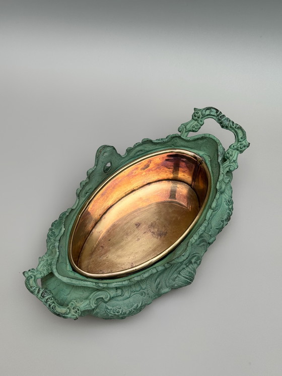 Image 1 of Bronze Jardinière in Rococo Style – Louis XV Influence