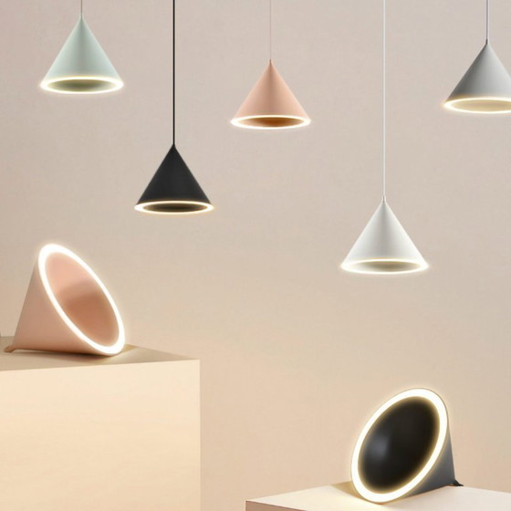 Image 1 of WOUD Ringförmige Pendelleuchte (Nude/Rosa) - 32 cm