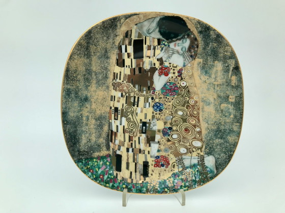 Image 1 of Set of 8 Gustav Klimt porcelain collectible plates, with certificates