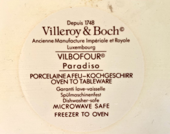 Image 1 of Casserole Baker by Villeroy Boch 'Paradiso Birds' New