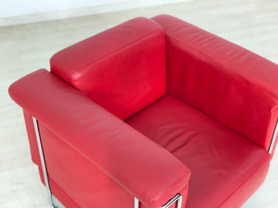 Image 1 of Prachtige Züco Carat leren fauteuil, rood