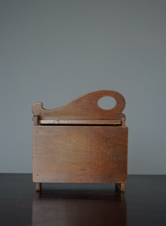 Image 1 of Boîte en bois de l'école néerlandaise d'Amsterdam, années 1930