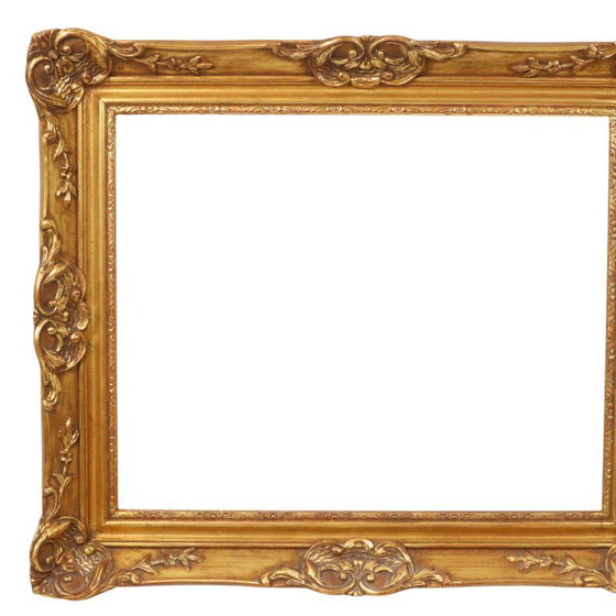 Image 1 of Cornice in legno dorato in stile barocco 70x60cm