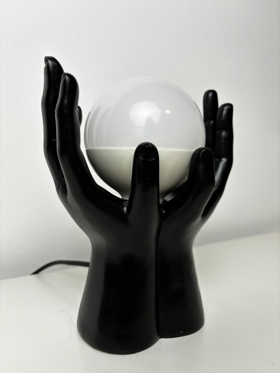 Image 1 of Art Deco Hands Table Lamp